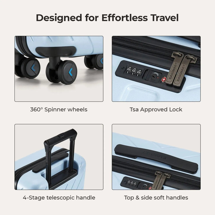 Daren 20 Inch Lightweight Hardside Carry-On Suitcase - BAGSMART