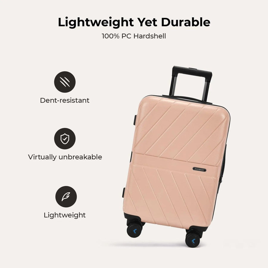 Daren 20 Inch Lightweight Hardside Carry-On Suitcase - BAGSMART