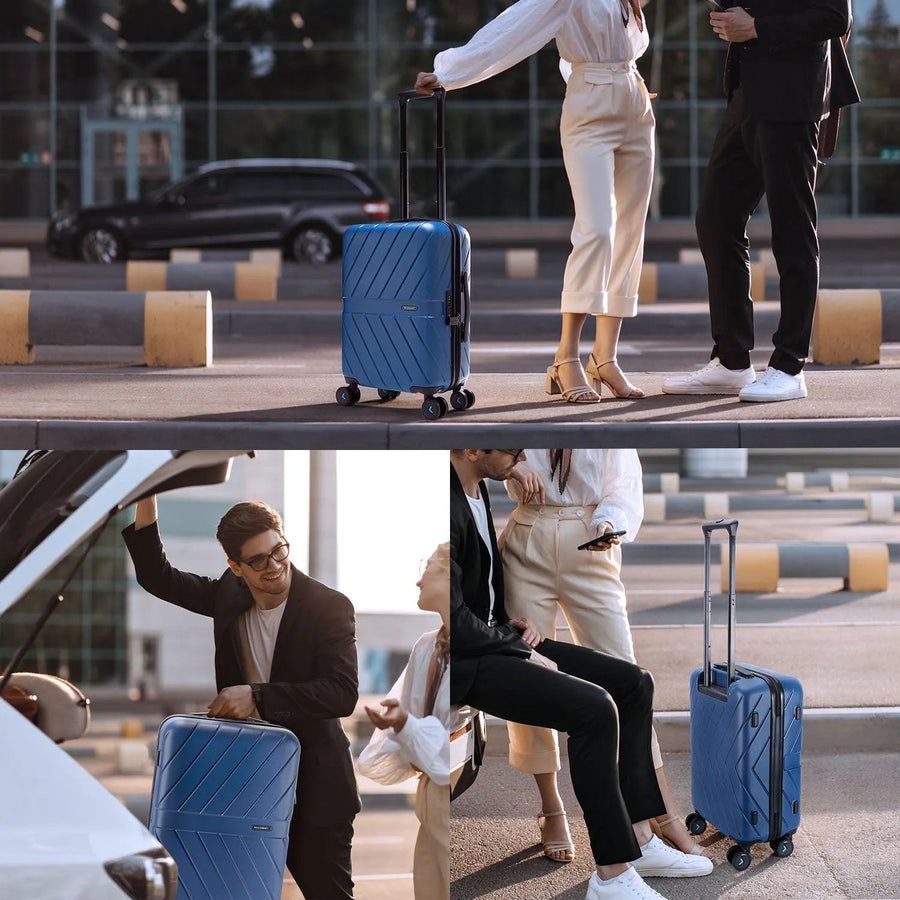 Daren 20 Inch Lightweight Hardside Carry-On Suitcase - BAGSMART