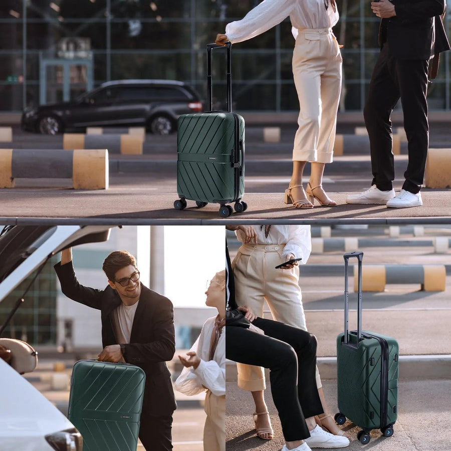 Daren 20 Inch Lightweight Hardside Carry-On Suitcase - BAGSMART