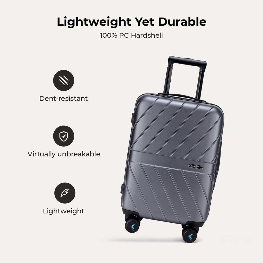 Daren 20 Inch Lightweight Hardside Carry-On Suitcase - BAGSMART