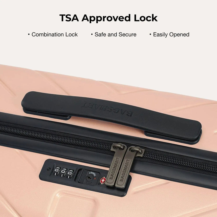 Daren 20 Inch Lightweight Hardside Carry-On Suitcase - BAGSMART