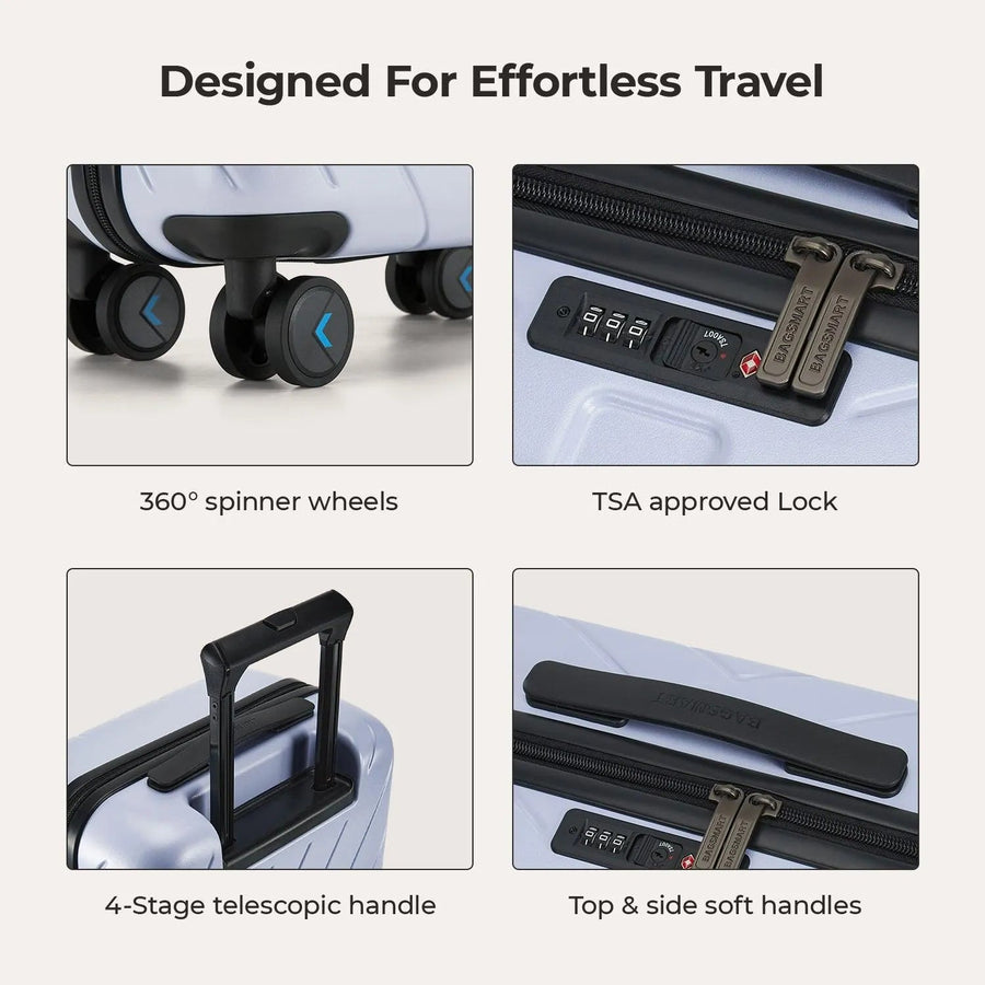 Daren 20 Inch Lightweight Hardside Carry-On Suitcase - BAGSMART