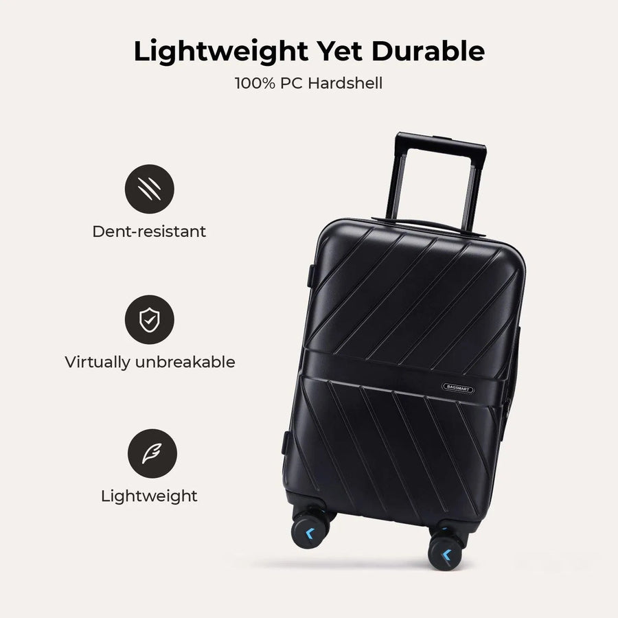 Daren 20 Inch Lightweight Hardside Carry-On Suitcase - BAGSMART