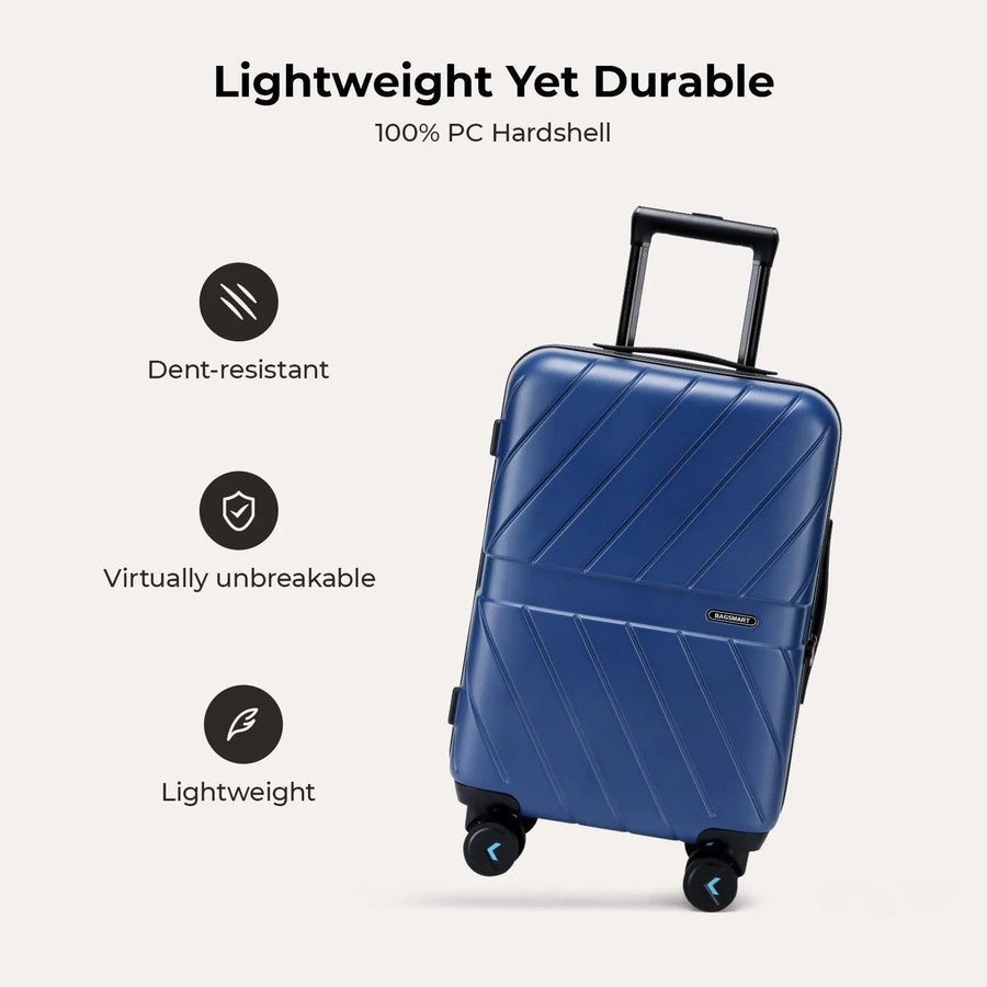 Daren 20 Inch Lightweight Hardside Carry-On Suitcase - BAGSMART