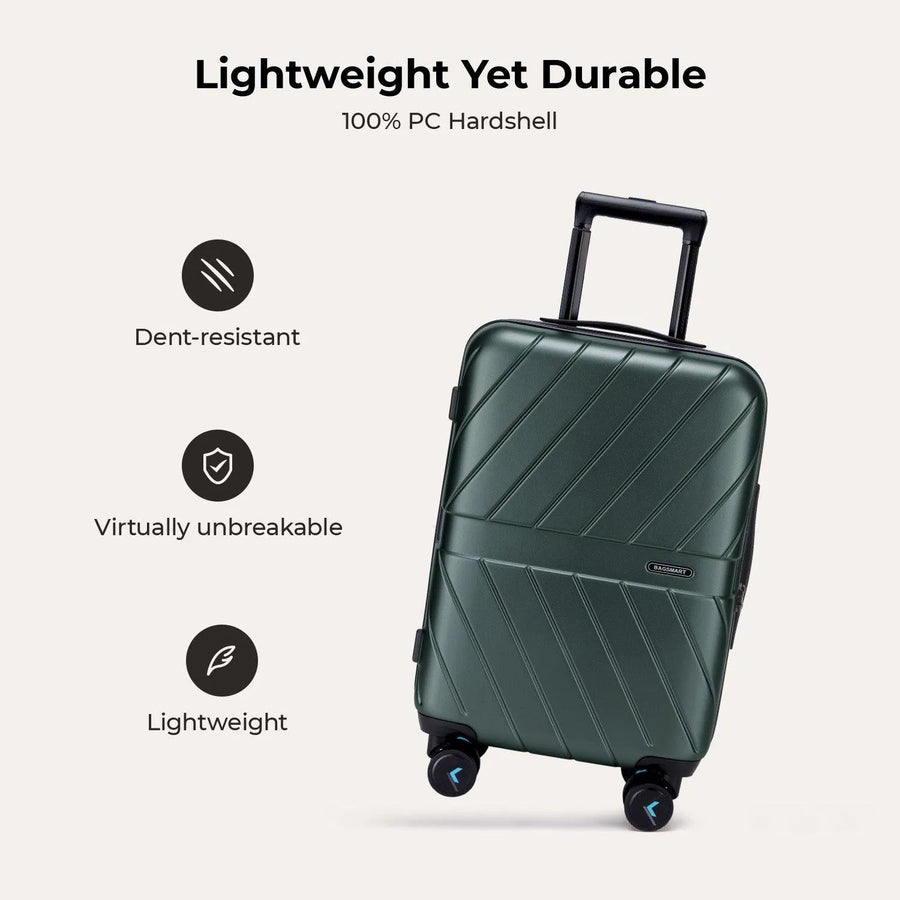 Daren 20 Inch Lightweight Hardside Carry-On Suitcase - BAGSMART