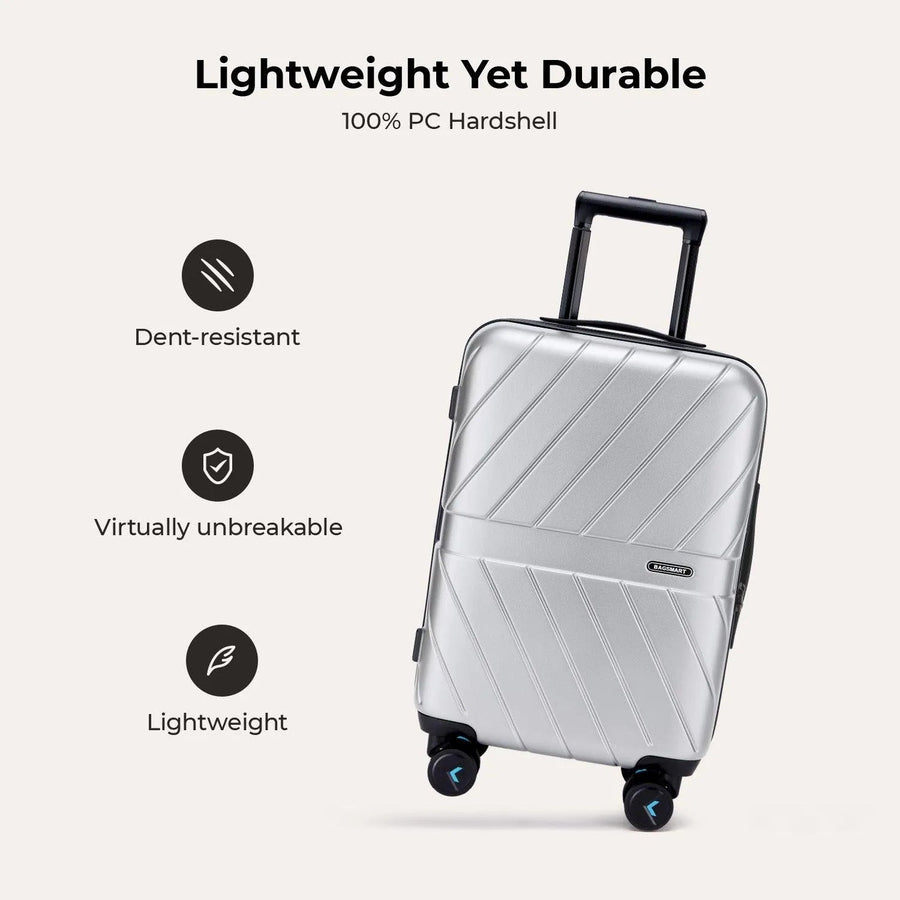 Daren 20 Inch Lightweight Hardside Carry-On Suitcase - BAGSMART