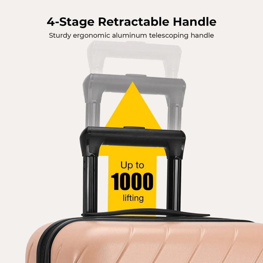 Daren 20 Inch Lightweight Hardside Carry-On Suitcase - BAGSMART