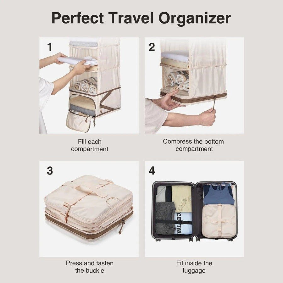 Hanging Foldable Compression Packing Cubes - BAGSMART