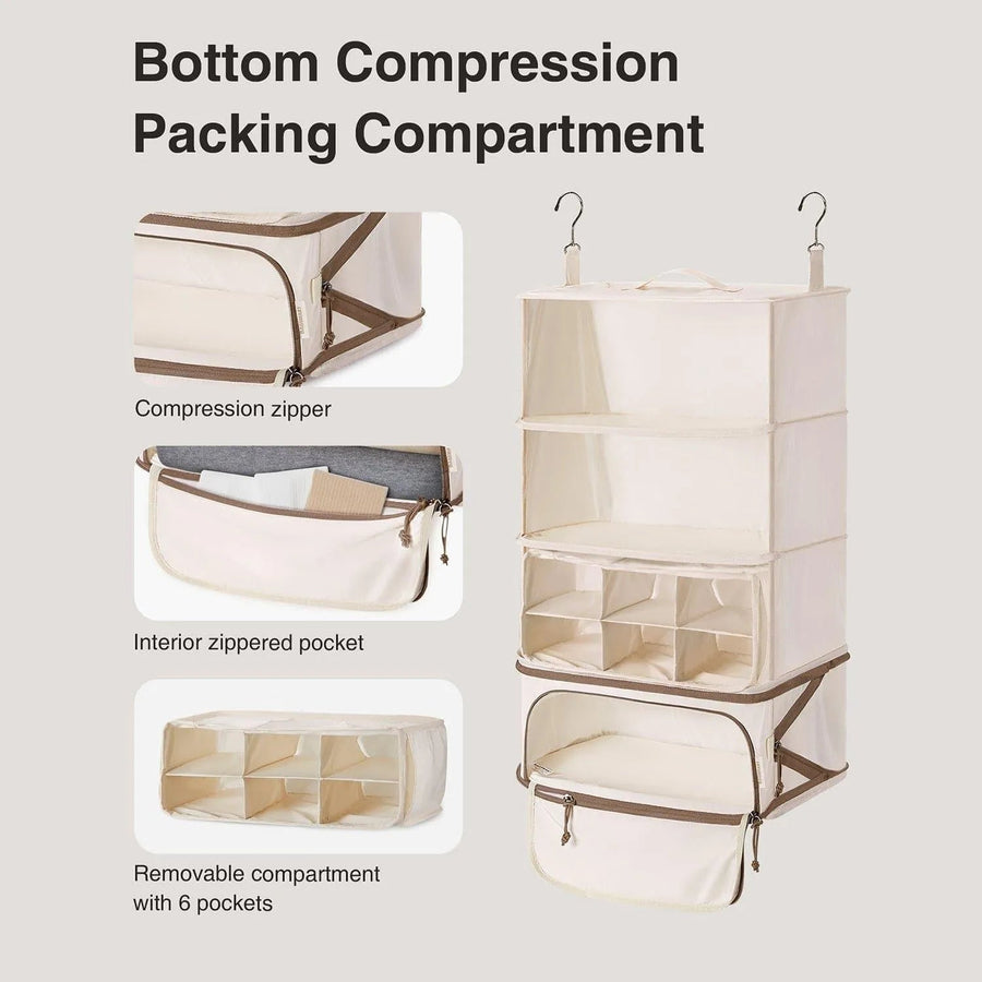 Hanging Foldable Compression Packing Cubes - BAGSMART