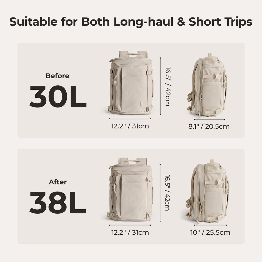 Blast Quick Access 28L-38L Carry On Travel Backpack