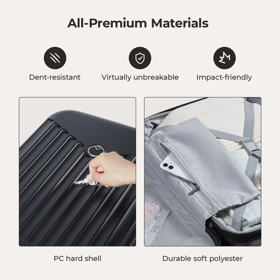 Odyssey 20 Inch Airline Approved Hardside Spinner Suitcase - BAGSMART