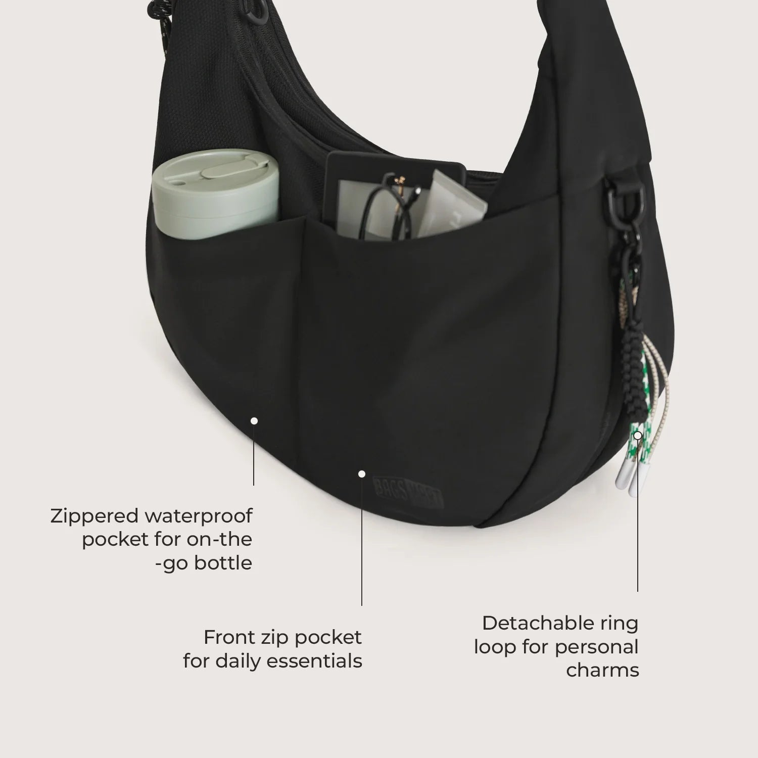 REIKI Large Hobo Bag