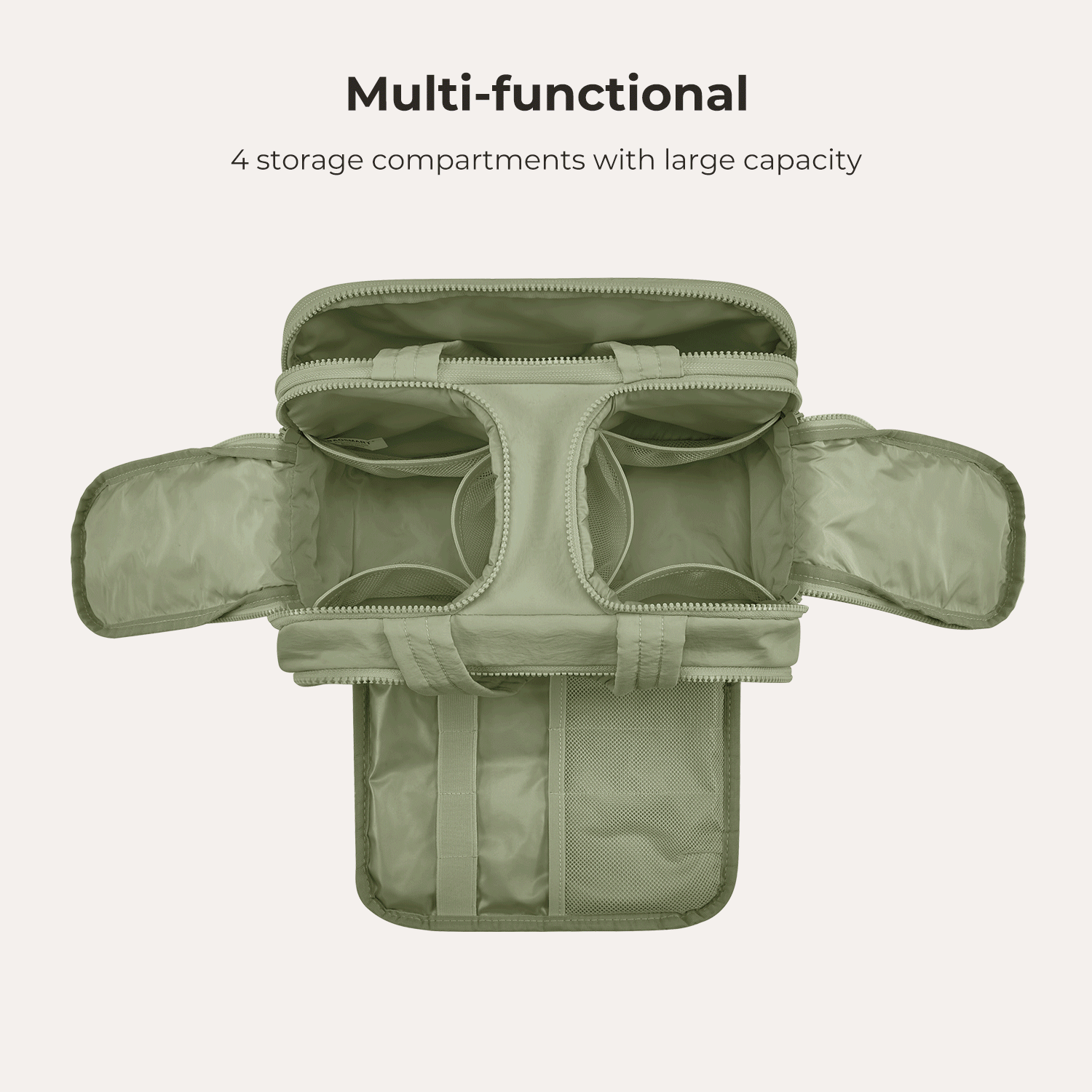 Zora Spacesaver 4-in-1 Puffy Multi-Functional Toiletry Bag - BAGSMART