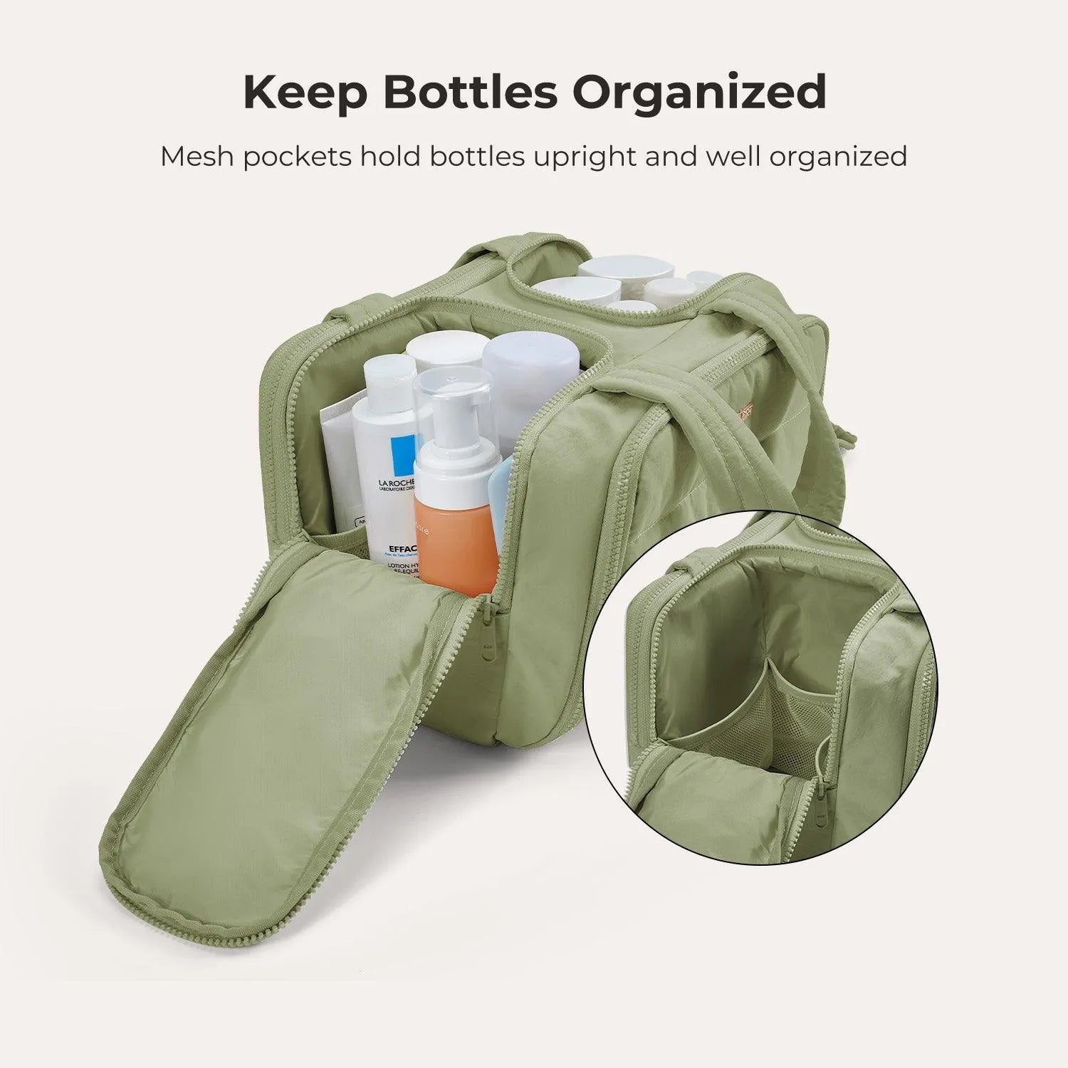 Zora Spacesaver 4-in-1 Puffy Multi-Functional Toiletry Bag - BAGSMART