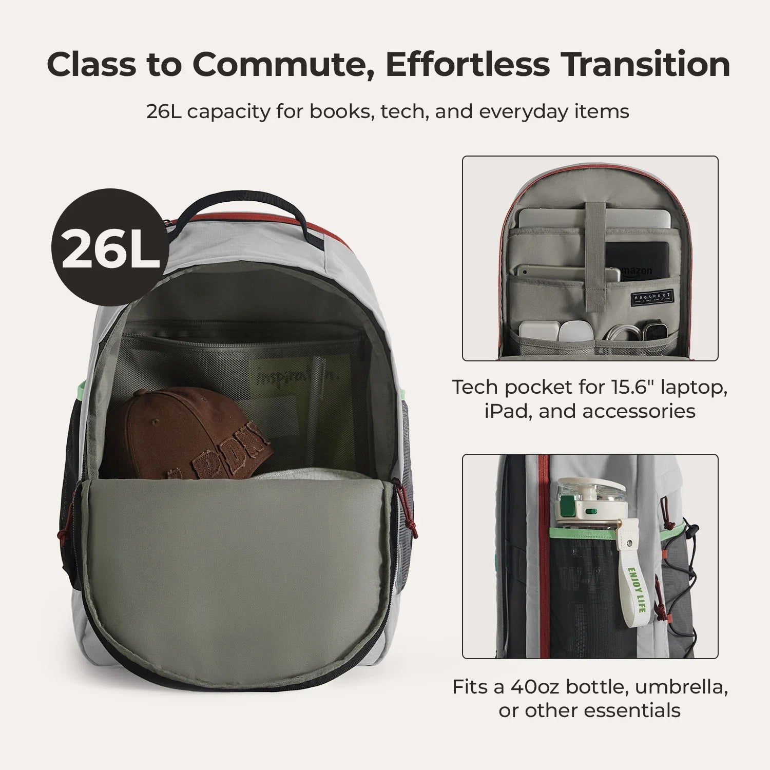 Focus 15.6" Laptop Backpack