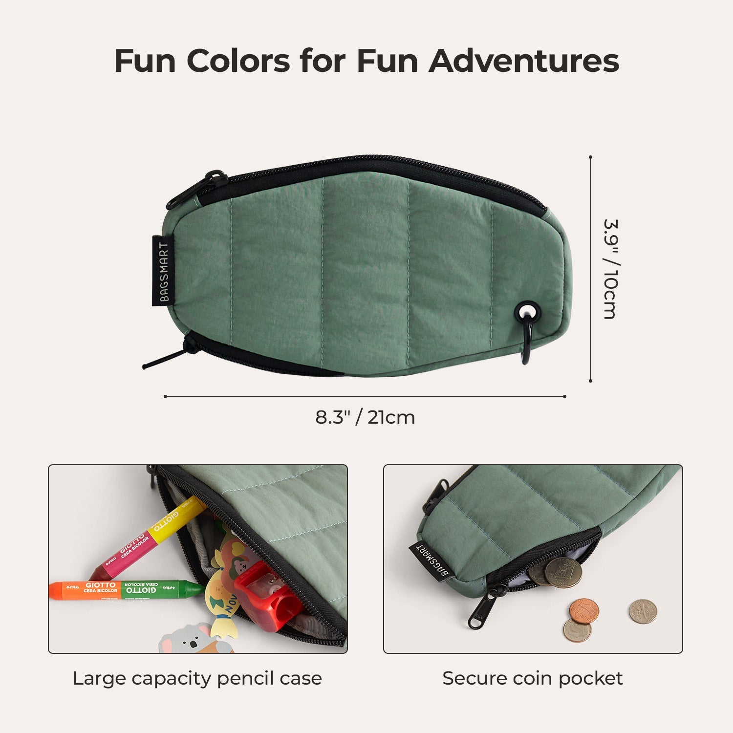 Walker 14L Featherlight Color Block Kids Backpack with Pencil Case