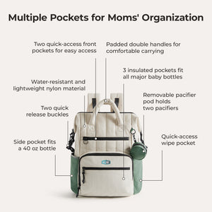 Walker 25L Featherlight Travel Diaper Backpack