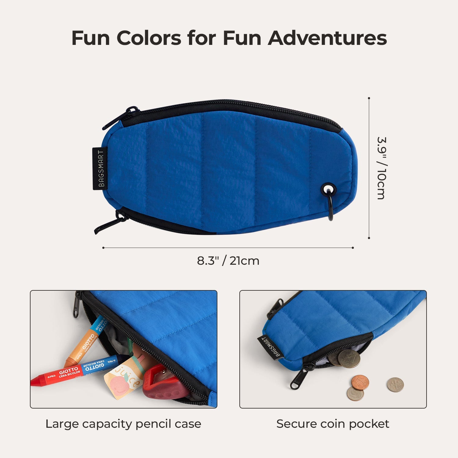 Walker 14L Featherlight Color Block Kids Backpack with Pencil Case