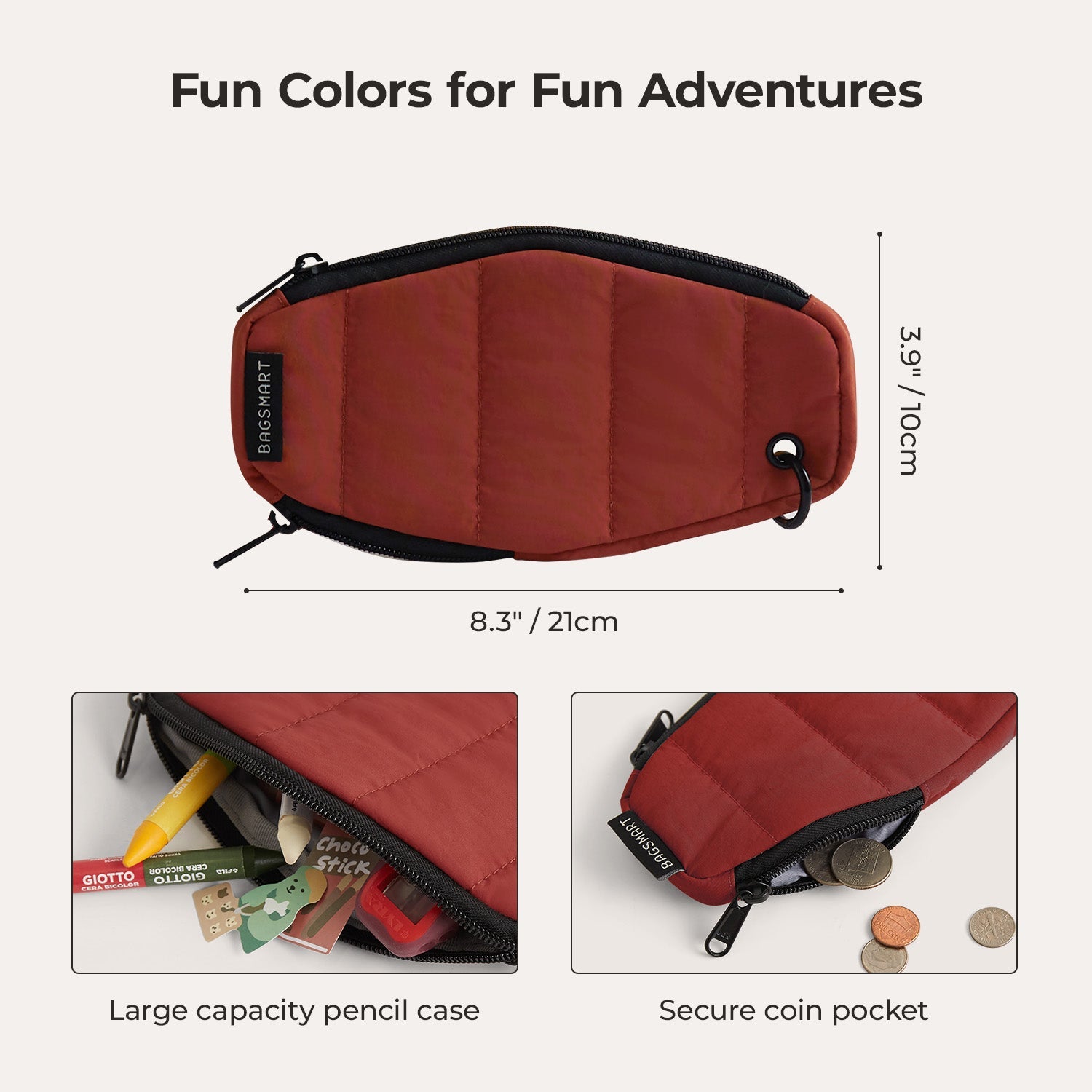 Walker 14L Featherlight Color Block Kids Backpack with Pencil Case