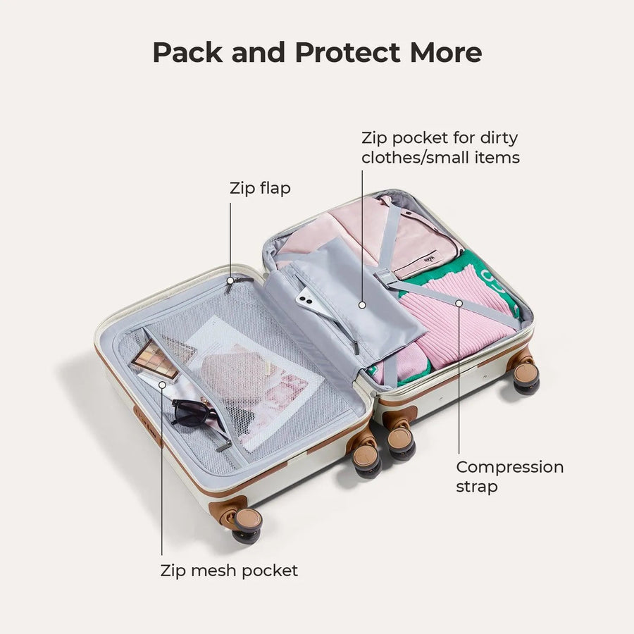 Odyssey 20 Inch Airline Approved Hardside Spinner Suitcase - BAGSMART