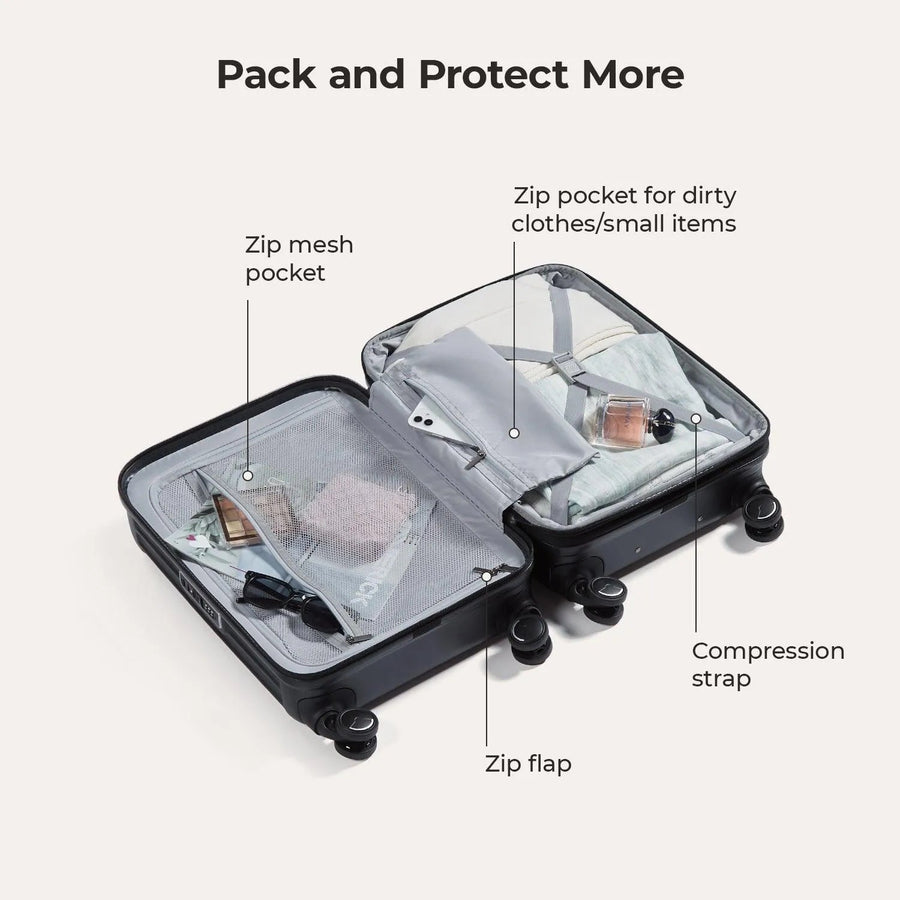 Odyssey 20 Inch Airline Approved Hardside Spinner Suitcase - BAGSMART