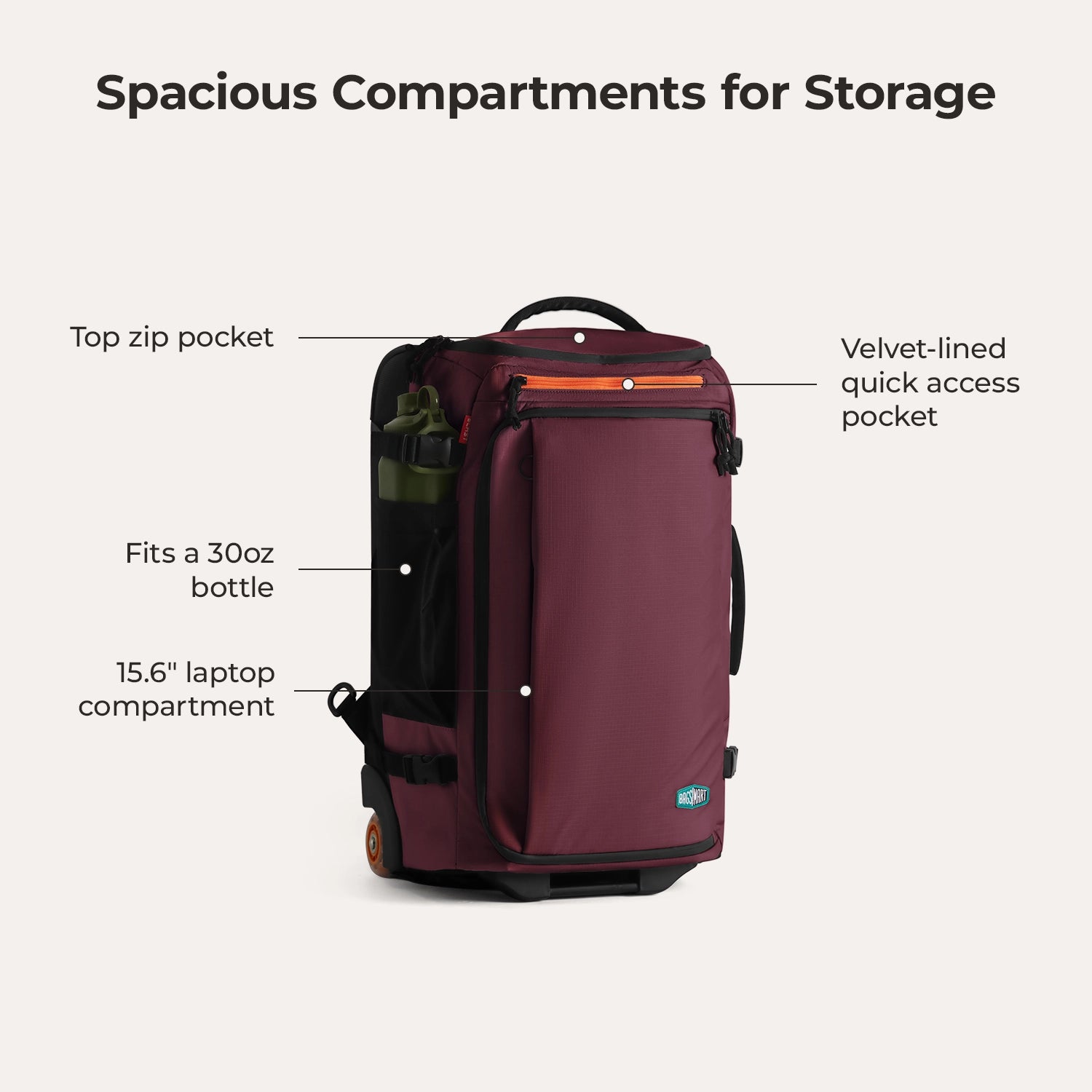 Blast 43L Roller Backpack