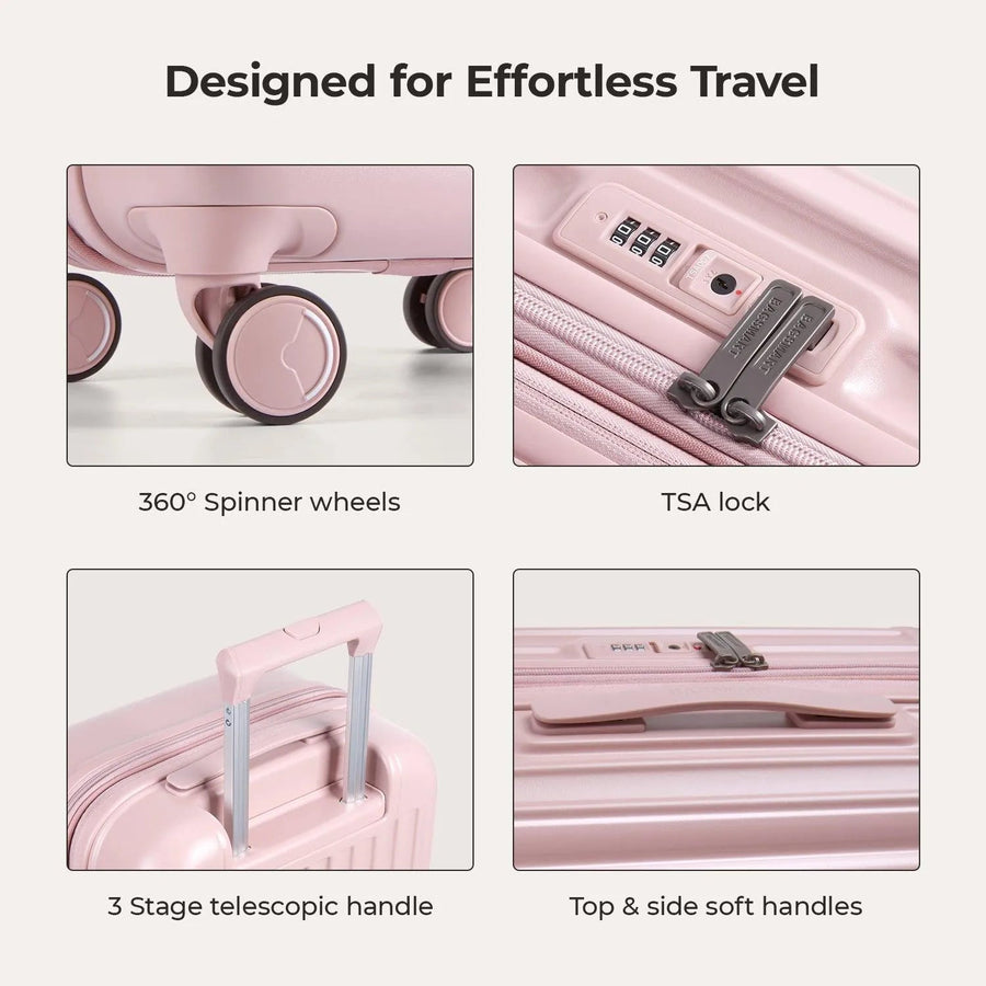 Odyssey 20 Inch Airline Approved Hardside Spinner Suitcase - BAGSMART