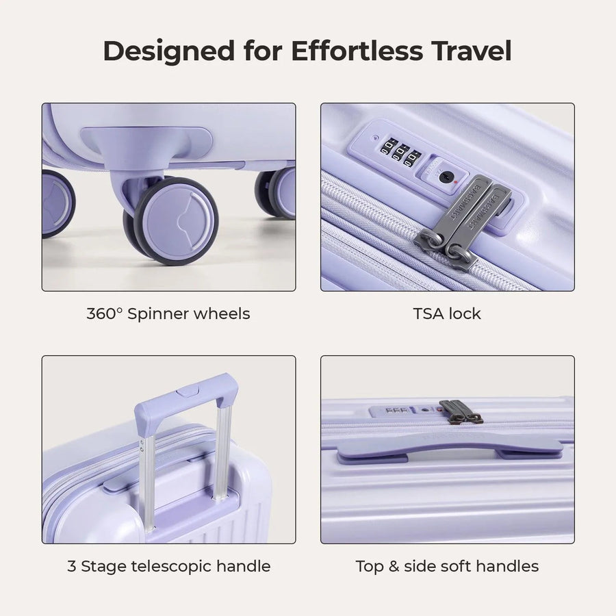 Odyssey 20 Inch Airline Approved Hardside Spinner Suitcase - BAGSMART