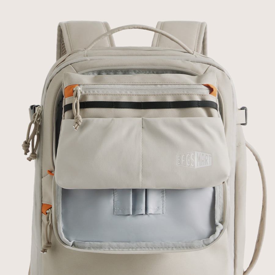 ​ladies travel backpack bone white