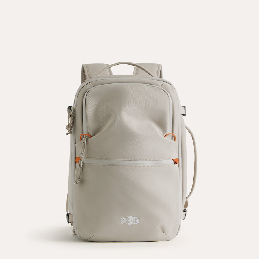 large travel backpack bone white