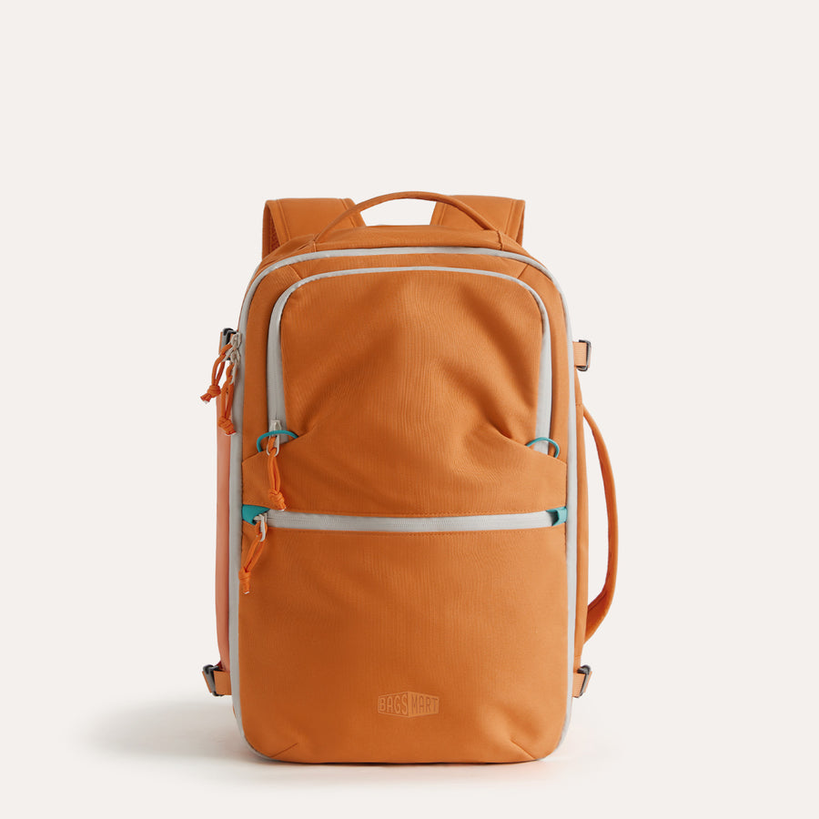 large travel backpack rust