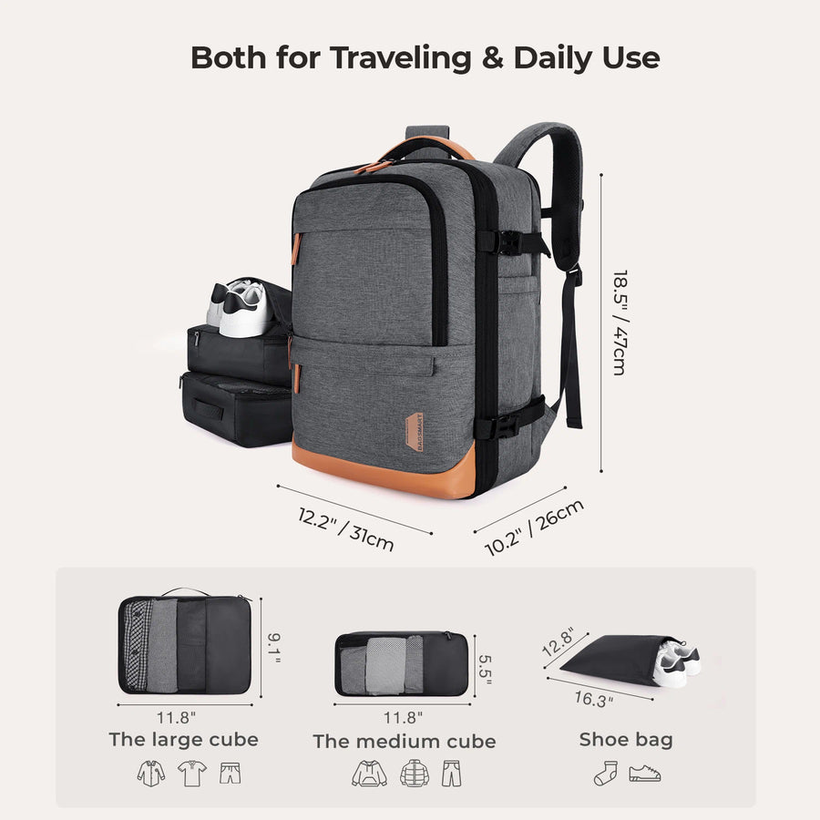 Falco 40L Expandable Airline Approved Carry On Backpack