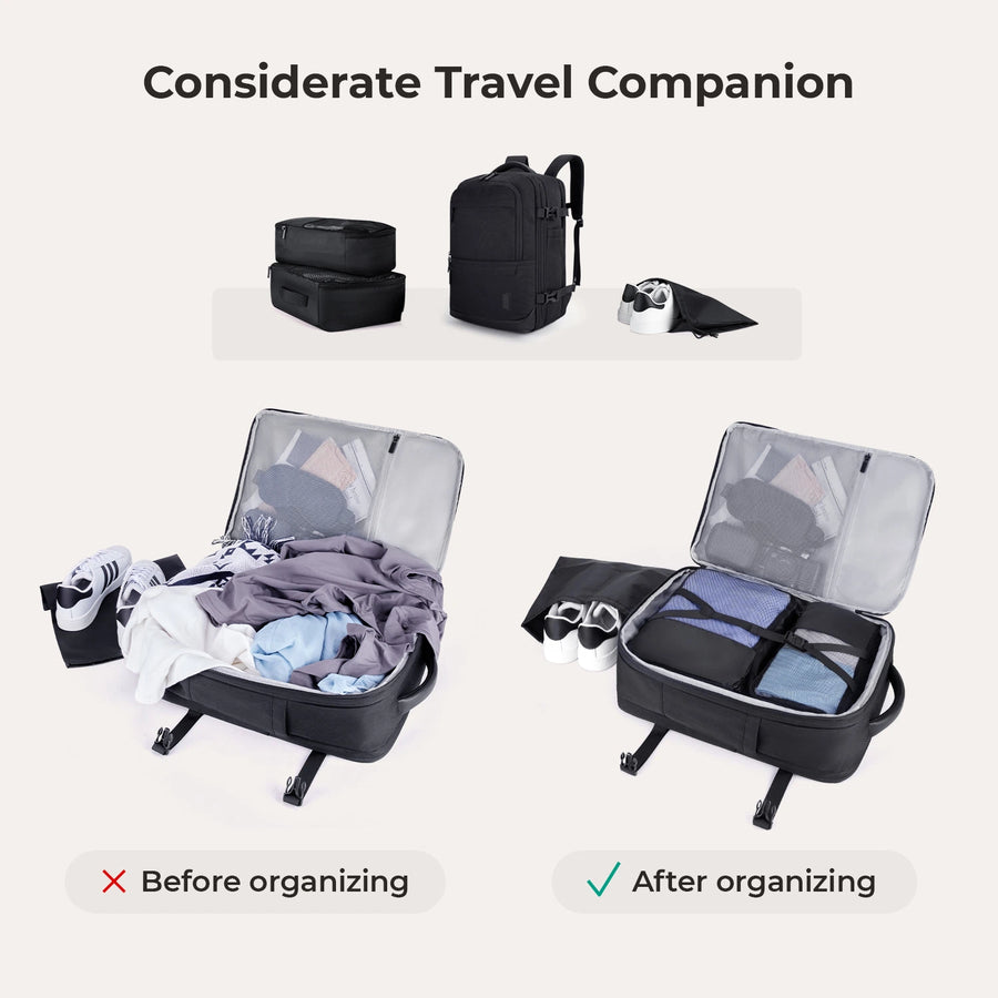 Falco 40L Expandable Airline Approved Carry On Backpack